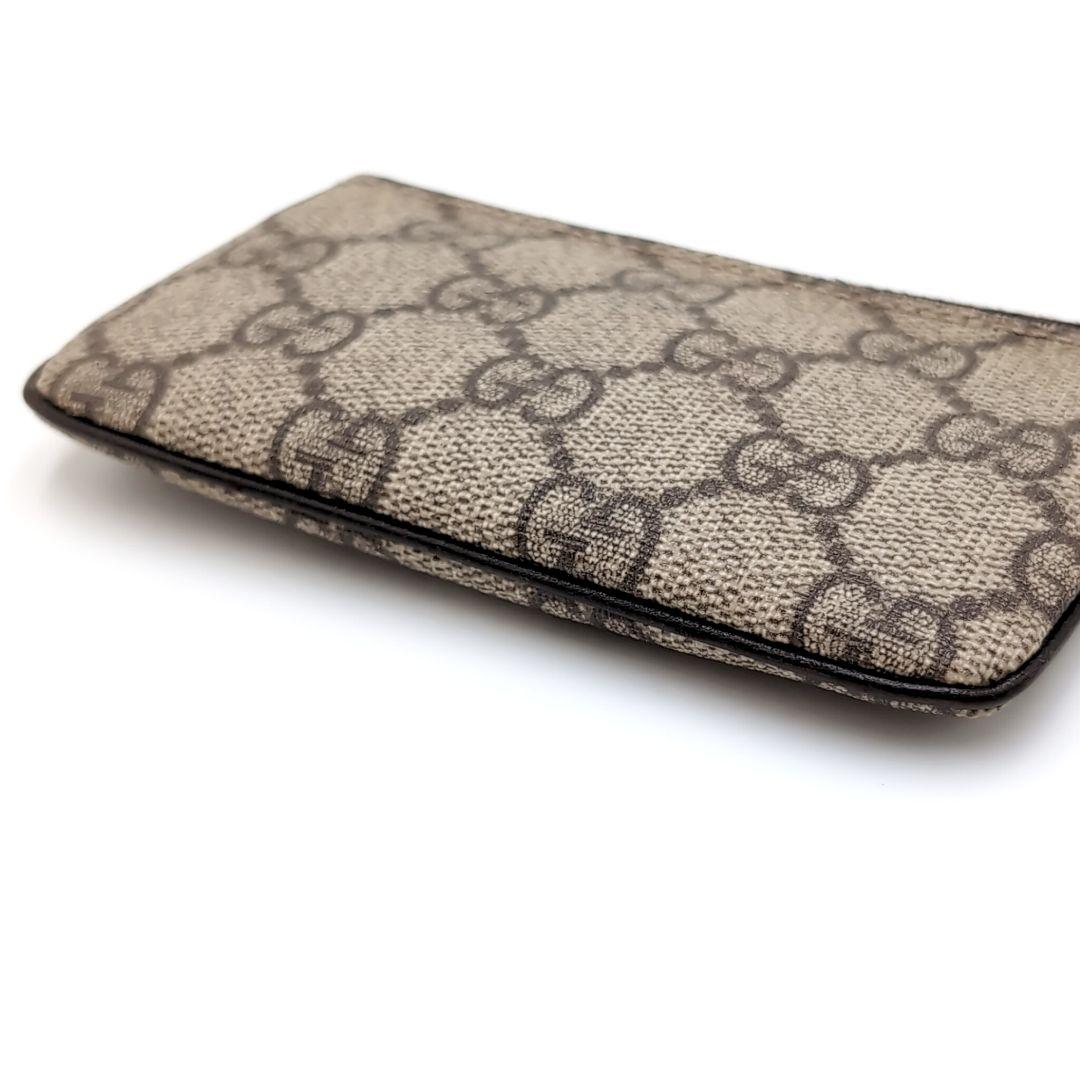 GUCCI　ケース　GGスプリーム　小銭入れ　グッチ　PVCレザー　美品