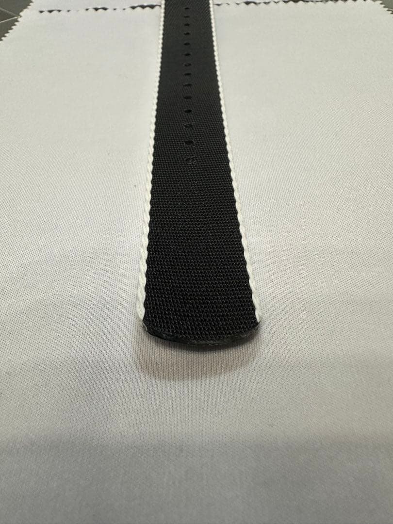 【純正品】オメガ OMEGA NATOストラップ ブラック＆ホワイト②