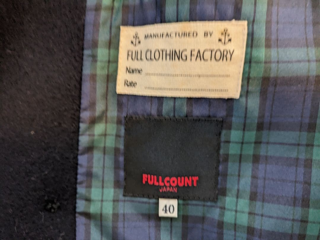 【値下げ更新】FULLCOUNT　フルカウント　Pコート　ww1