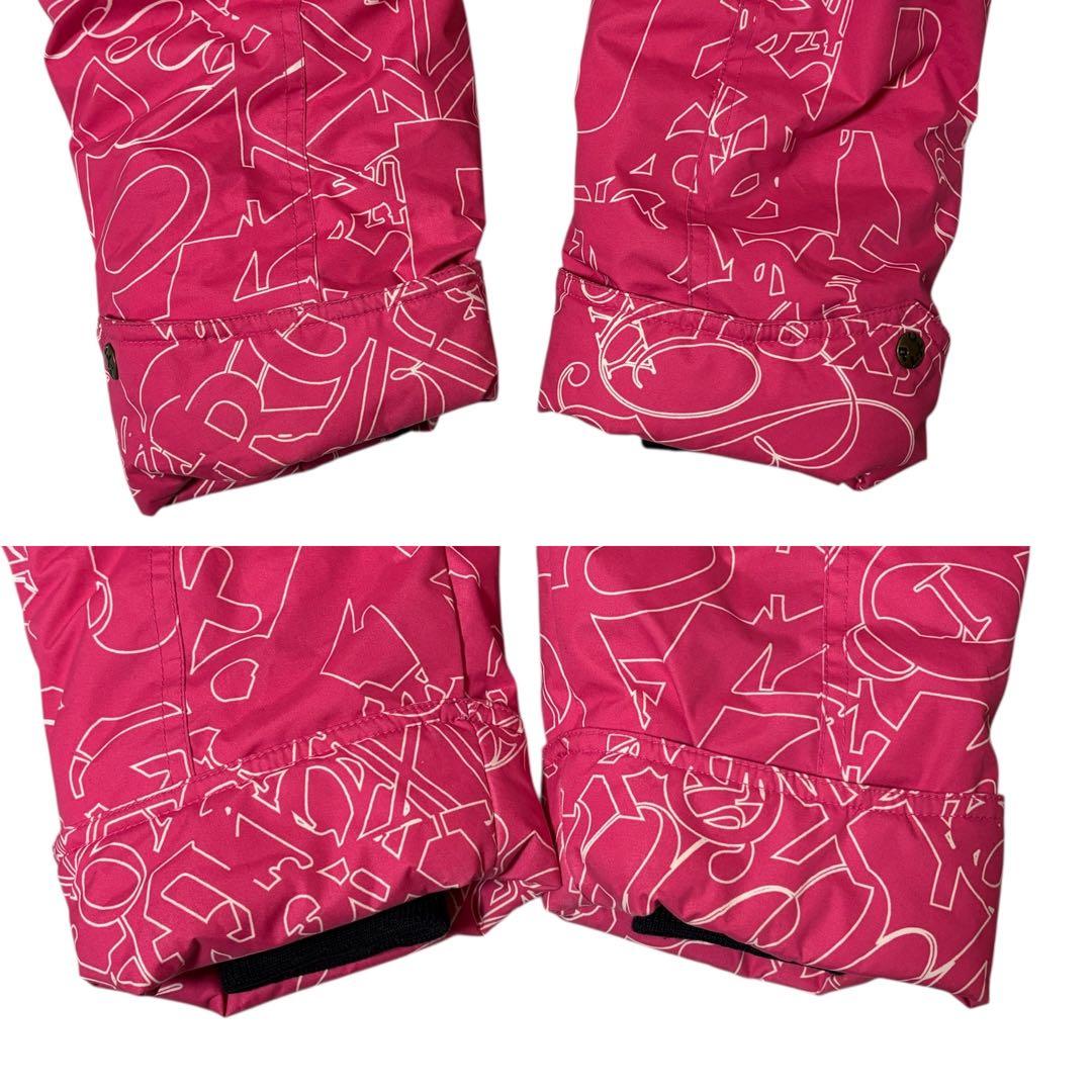 【美品】ROXY ロキシー スキーウェア　上下セット　M 総柄　ファー