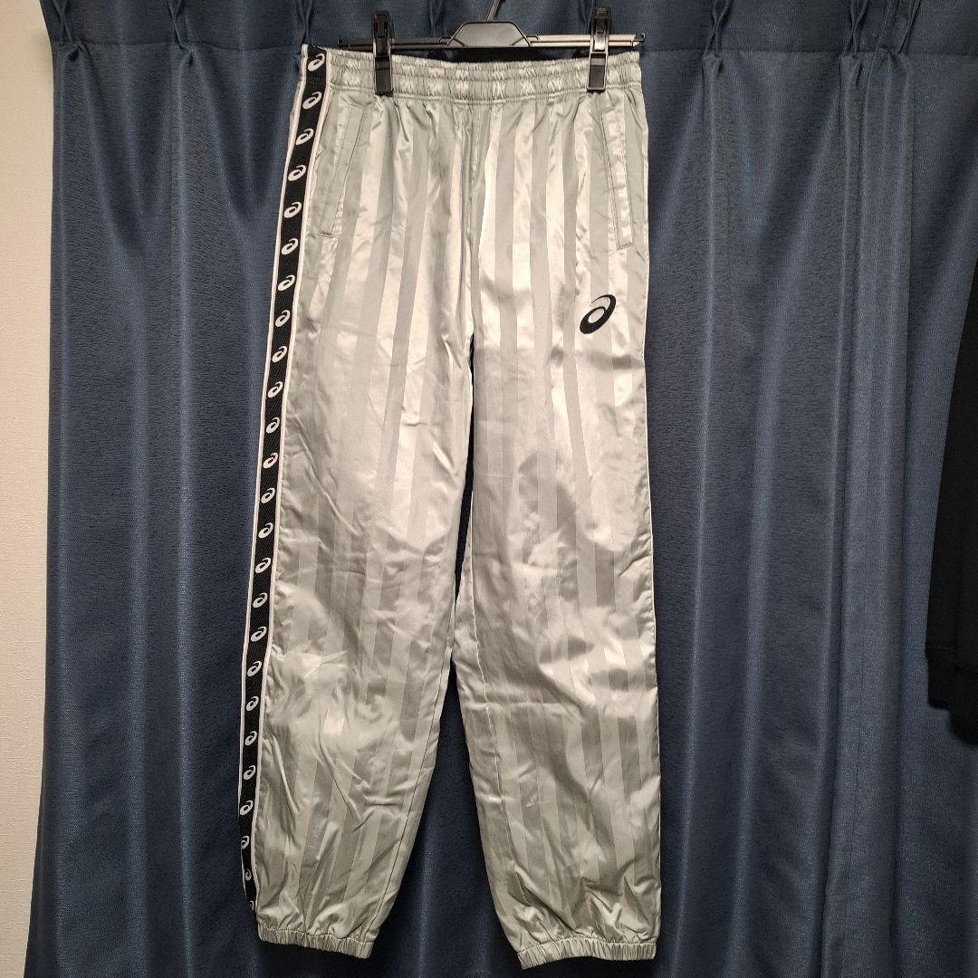 アシックス ウィンドブレーカー Lサイズ シルバー