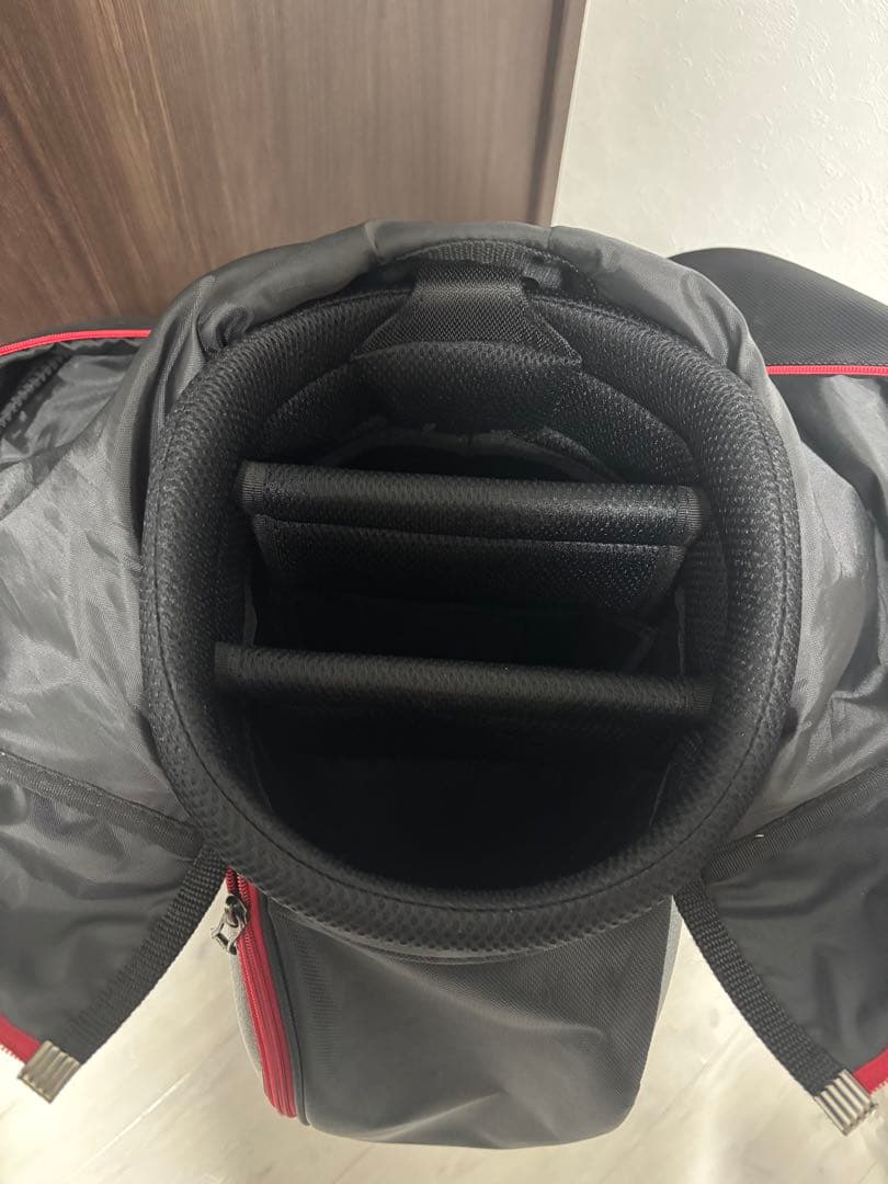 【中古】PUMA キャディバッグ 黒/赤