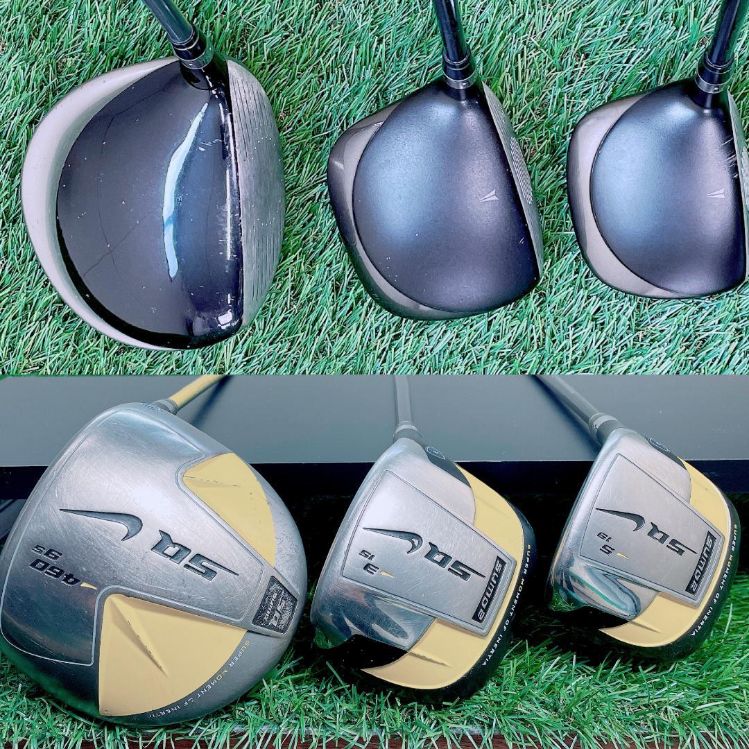 NIKE SQ adidas 11本 ゴルフクラブセット 初心者　N2195