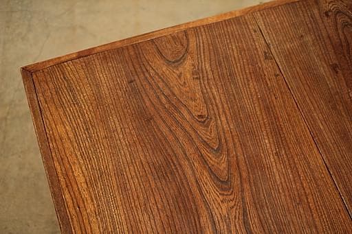 古い木製無垢材のテーブル　座卓