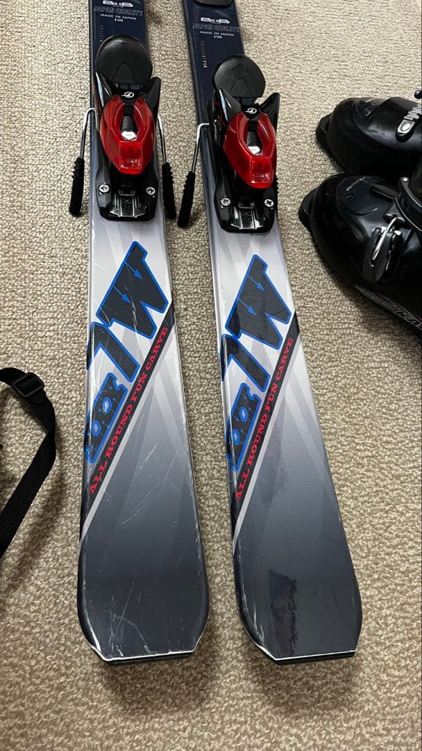 BXB 男女兼用スキーセット❗️ブーツ❗️ポール ❗️ケース付きWAX済み