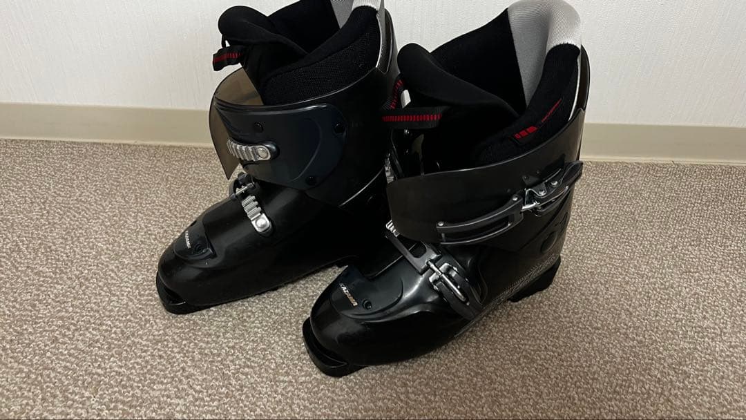 BXB 男女兼用スキーセット❗️ブーツ❗️ポール ❗️ケース付きWAX済み