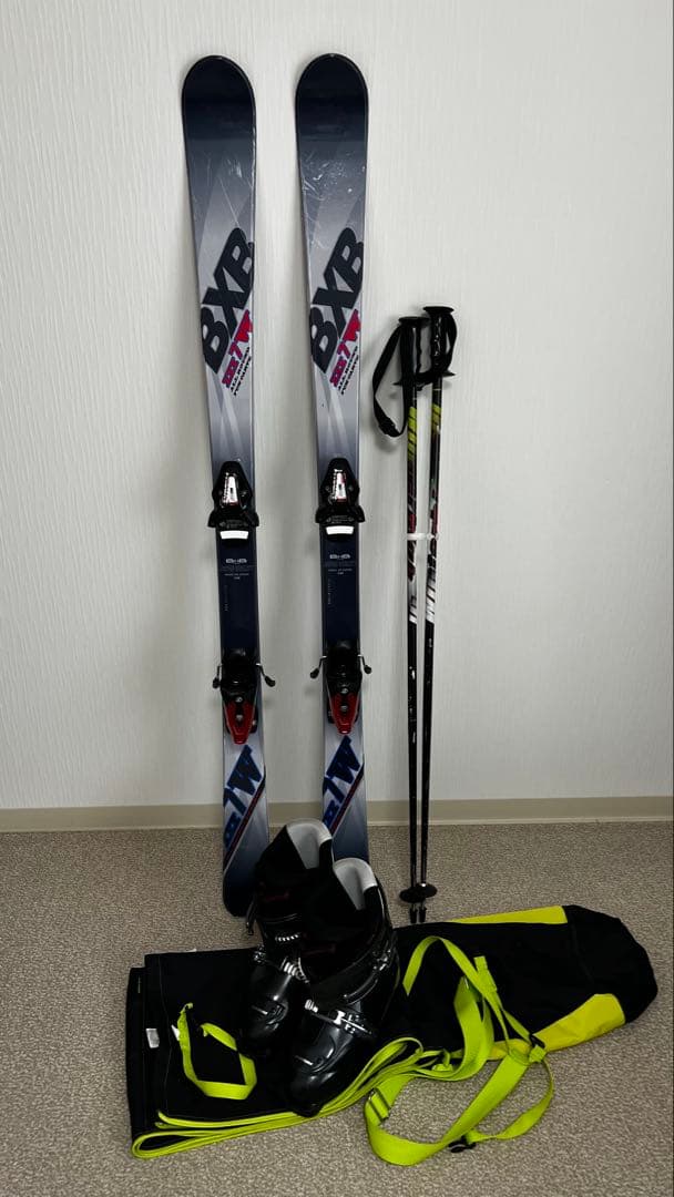 BXB 男女兼用スキーセット❗️ブーツ❗️ポール ❗️ケース付きWAX済み