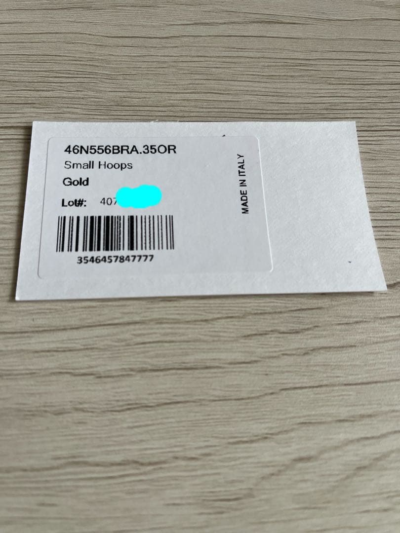 CELINE ノット スモールフープ ピアス ゴールド