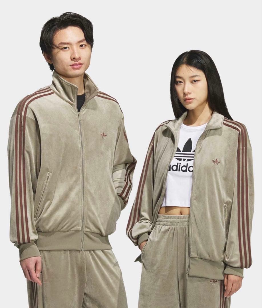 adidas×JOURNAL STANDARD ベロア トラックジャケット S