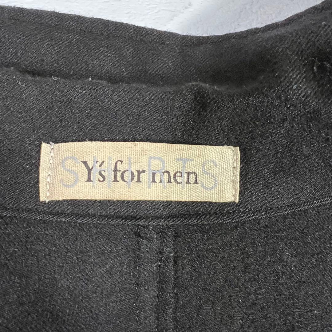 Y's for men ワイズフォーメン 比翼仕立て ステンカラーコート L