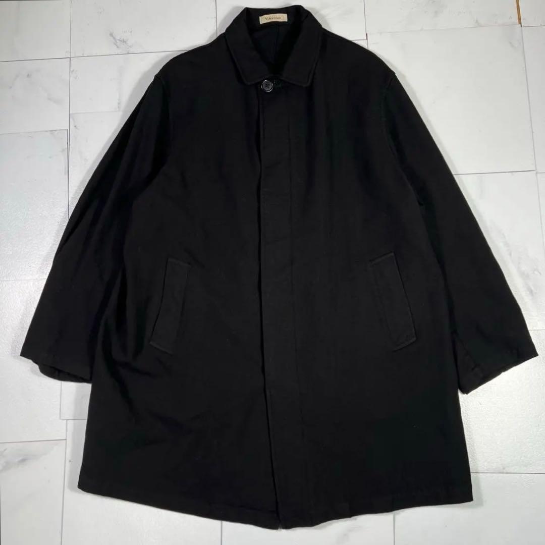 Y's for men ワイズフォーメン 比翼仕立て ステンカラーコート L