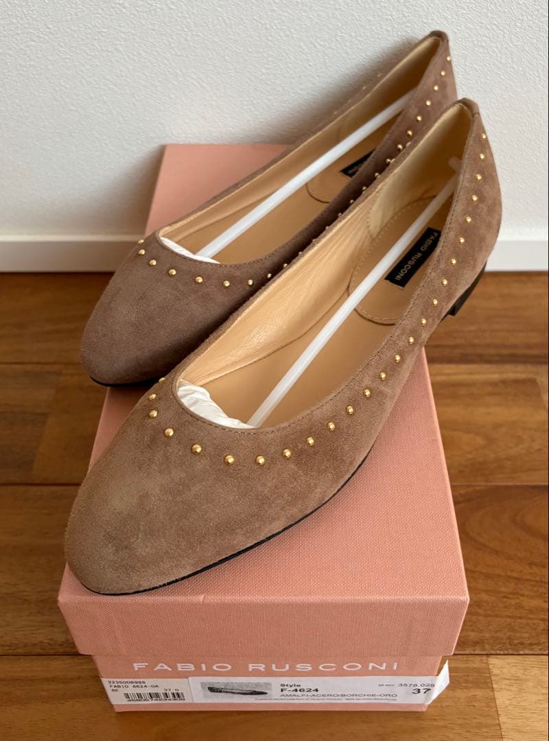 fabio rusconi スタッズ付フラットシューズ　37