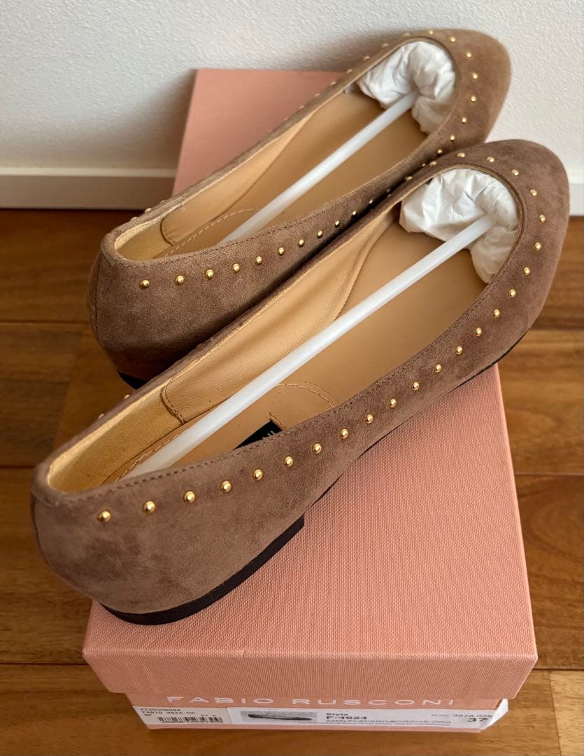 fabio rusconi スタッズ付フラットシューズ　37