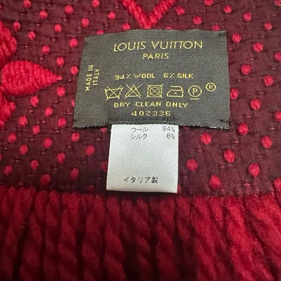 LOUIS VUITTON 正規品 レッド マフラー