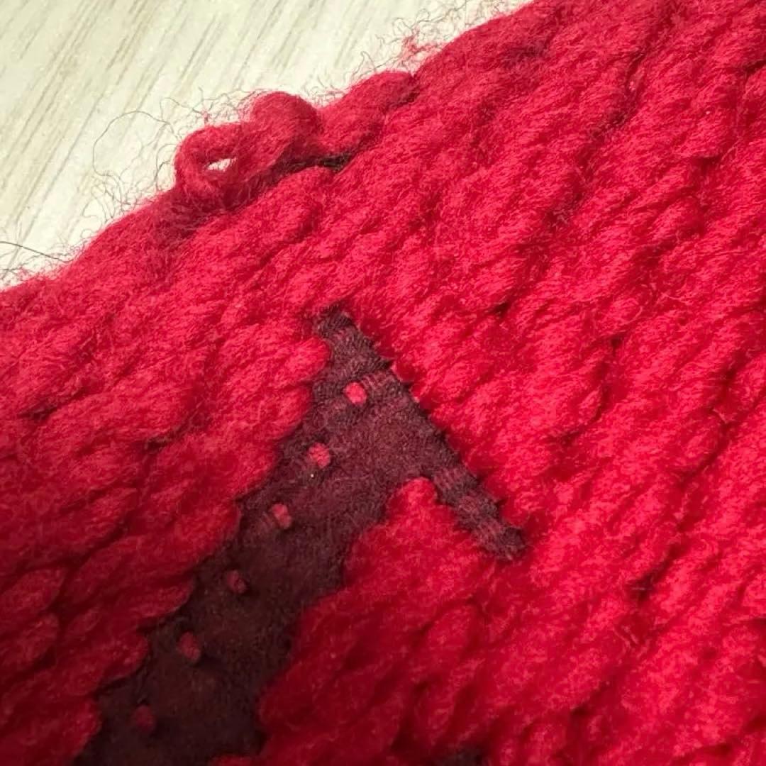 LOUIS VUITTON 正規品 レッド マフラー