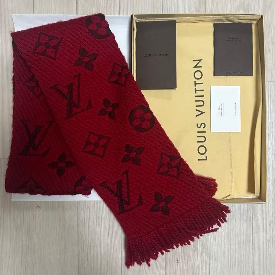 LOUIS VUITTON 正規品 レッド マフラー