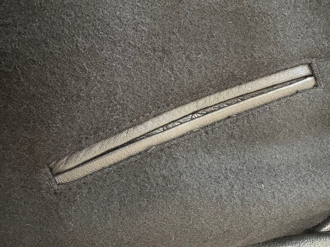 【23区】ラムレザースタジャン ブラック