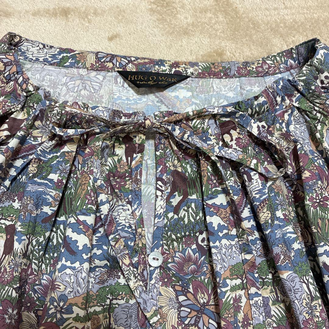 ハグオーワーjungle dogs リバティブラウスハリージェームスジャングル