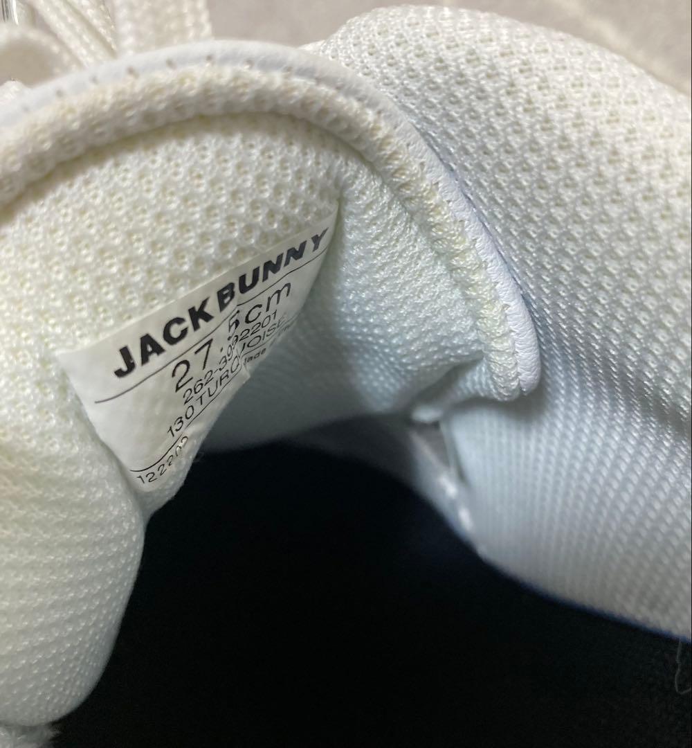 新品 パーリーゲイツ ジャックバニー AIR SOLEシューズ 白青 27.5