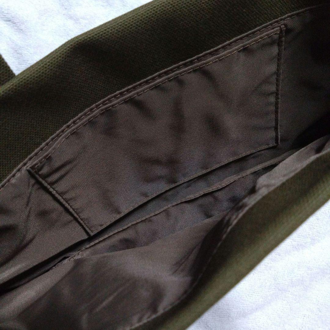 ラブラリーバイ フェイラー オールドテディ ワッペントートバッグ ダークグリーン