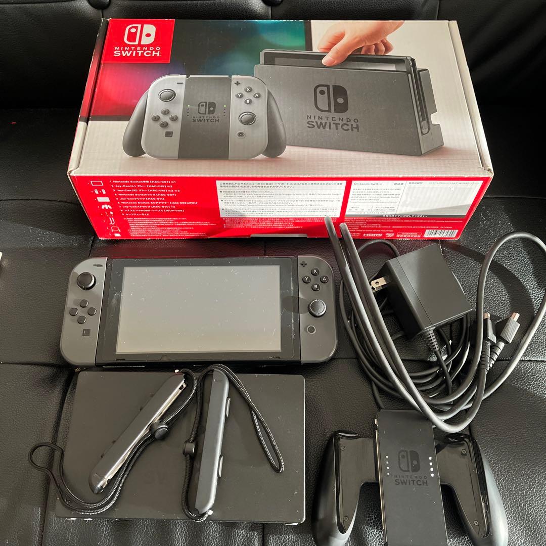 動作確認済　ニンテンドースイッチ　グレー　Nintendo Switch 本体