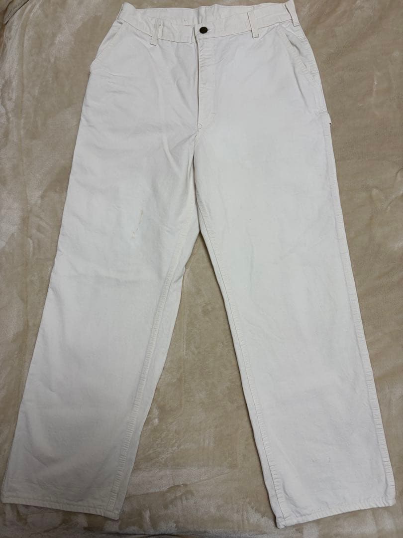 OshKosh ホワイト　ペインターパンツ　usa製 70s 80s ビンテージ
