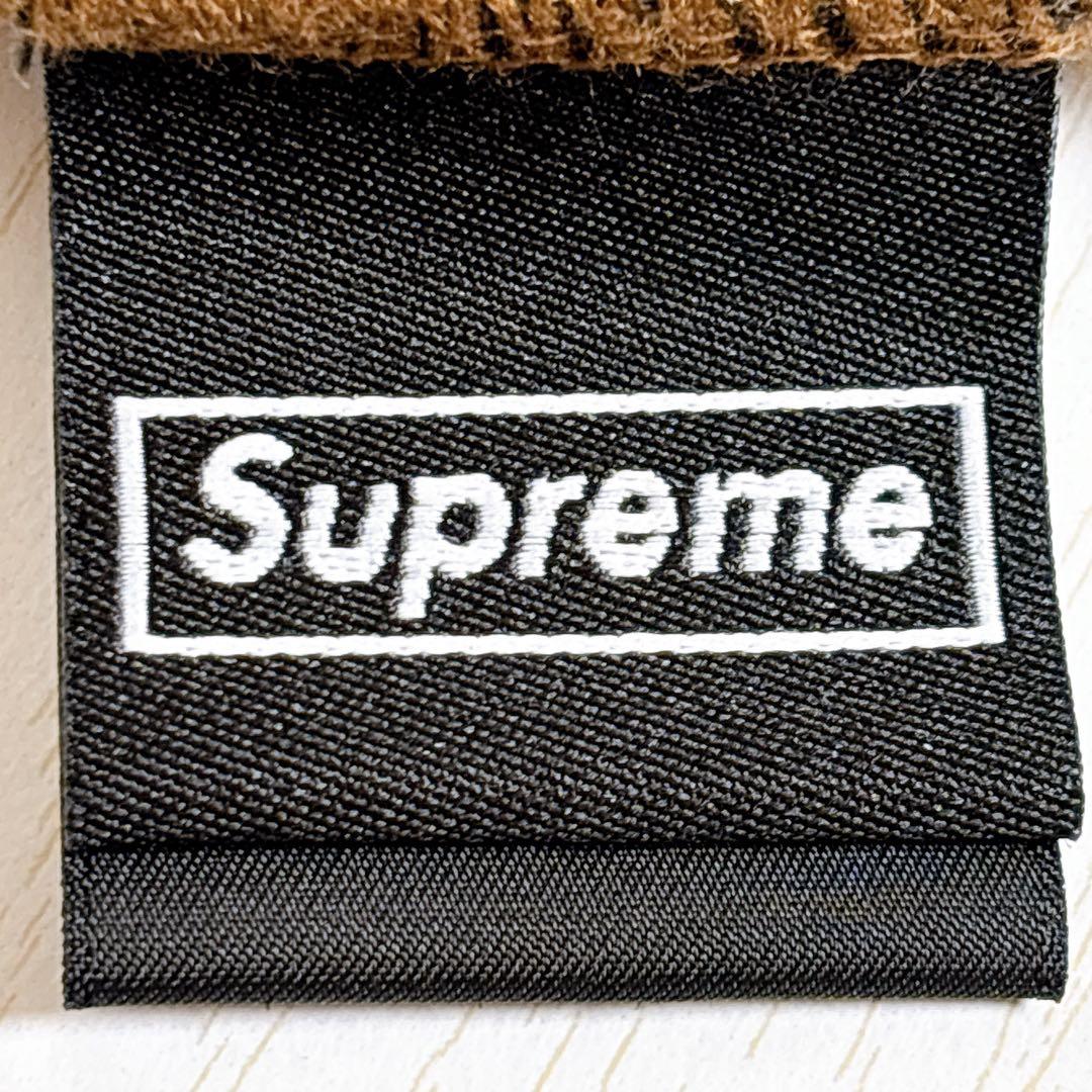 Supreme NEW ERA ニット帽　ツノ　デビル　Sロゴ　ブラウン　茶色