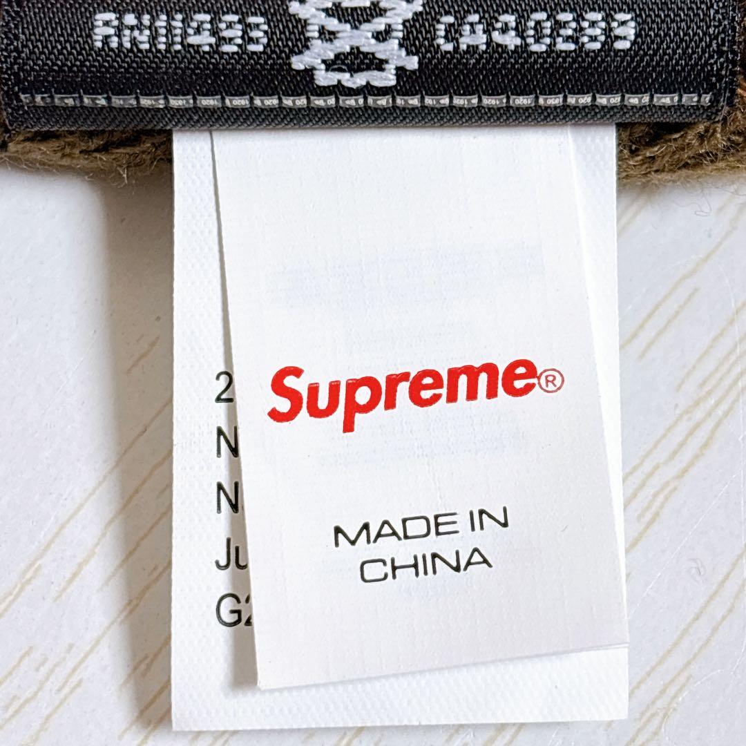 Supreme NEW ERA ニット帽　ツノ　デビル　Sロゴ　ブラウン　茶色