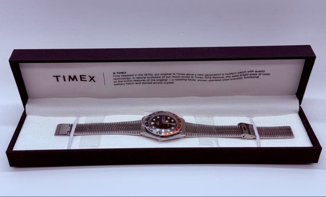【未使用】TIMEX Q メタルベルト ユニセックス 正規品 TW2U61300