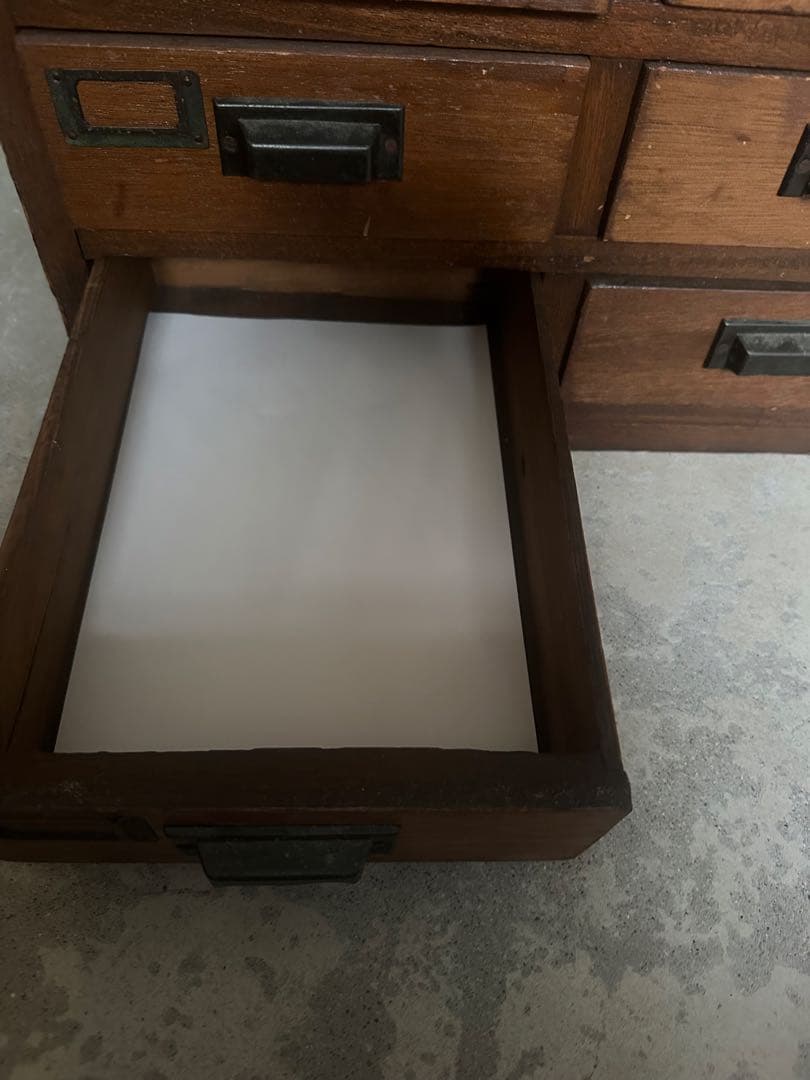 アンティーク　木製引き出し