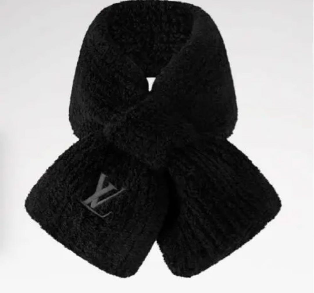 LOUIS VUITTON マフラー・オンリー LV・ミニ コンフィ 黒