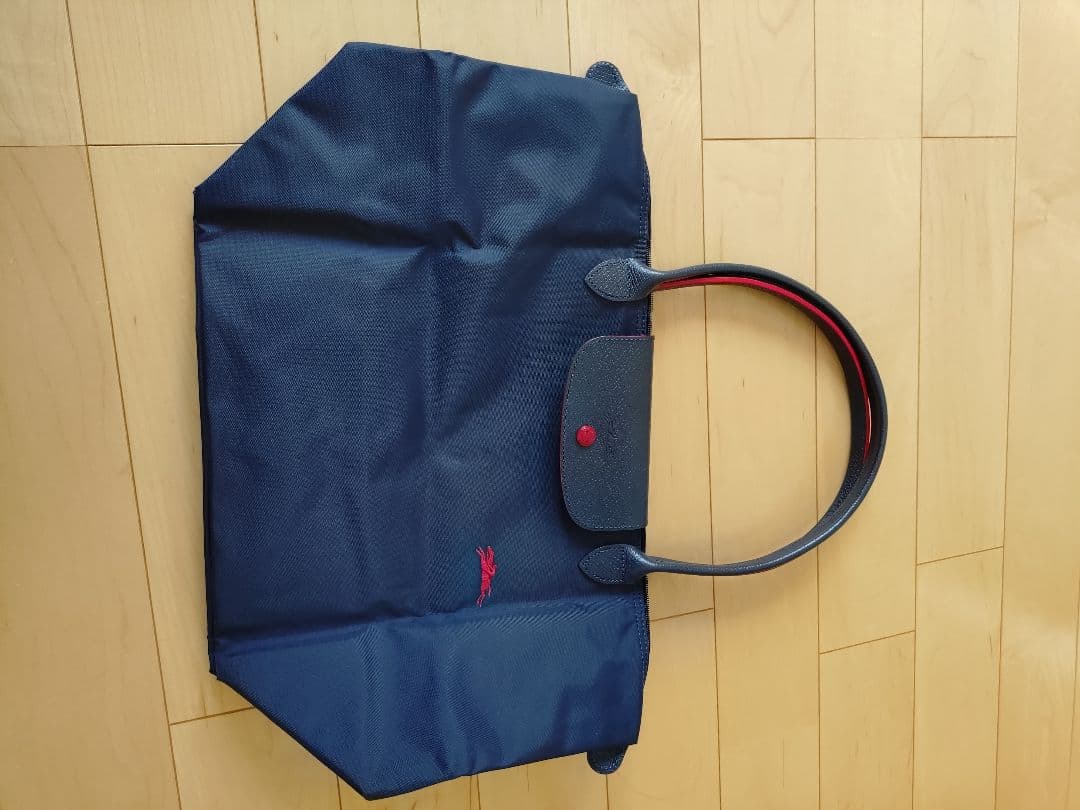 美品ロンシャン70周年記念★ネイビートートバッグ