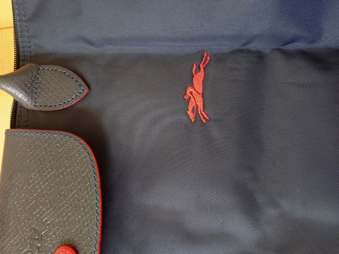 美品ロンシャン70周年記念★ネイビートートバッグ