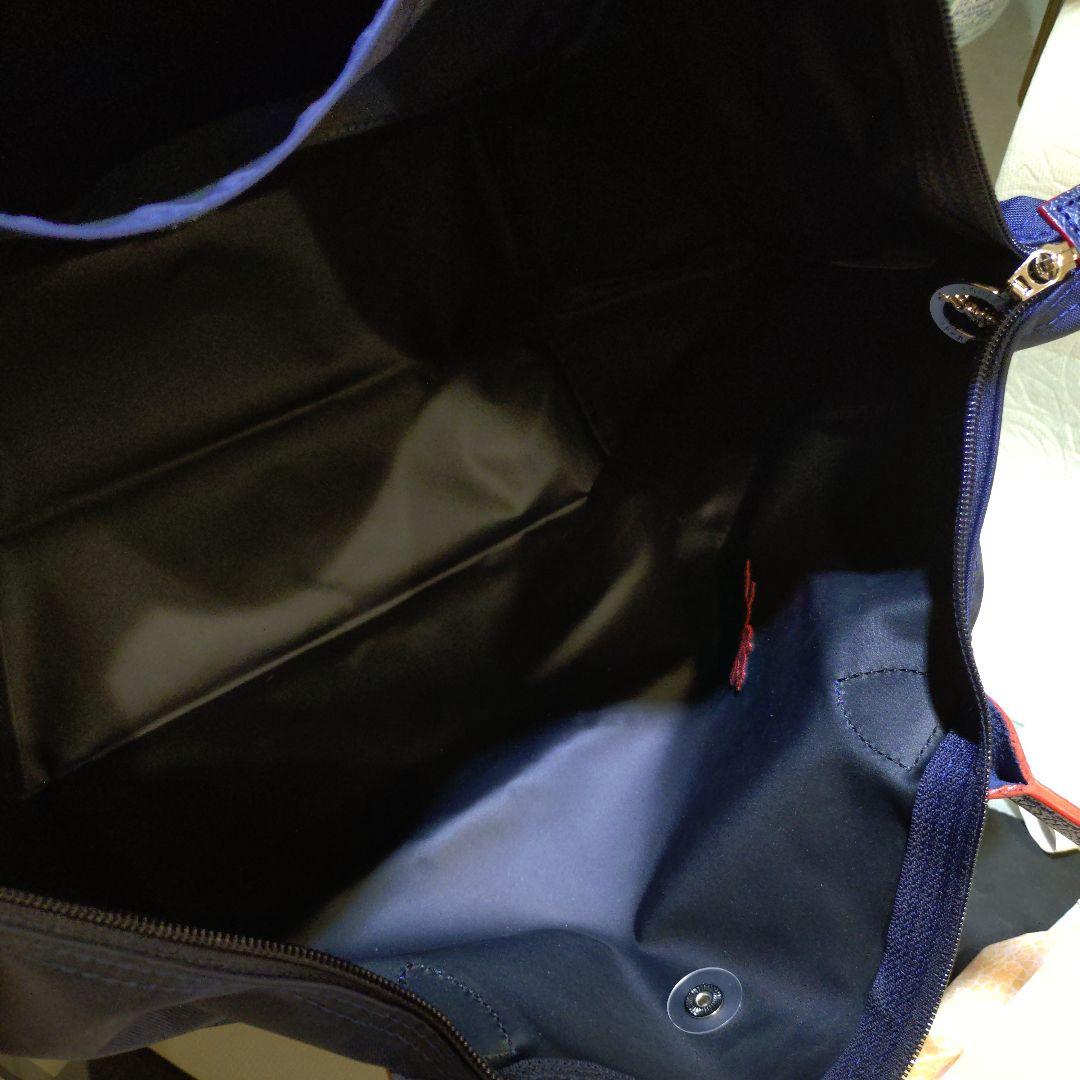 美品ロンシャン70周年記念★ネイビートートバッグ