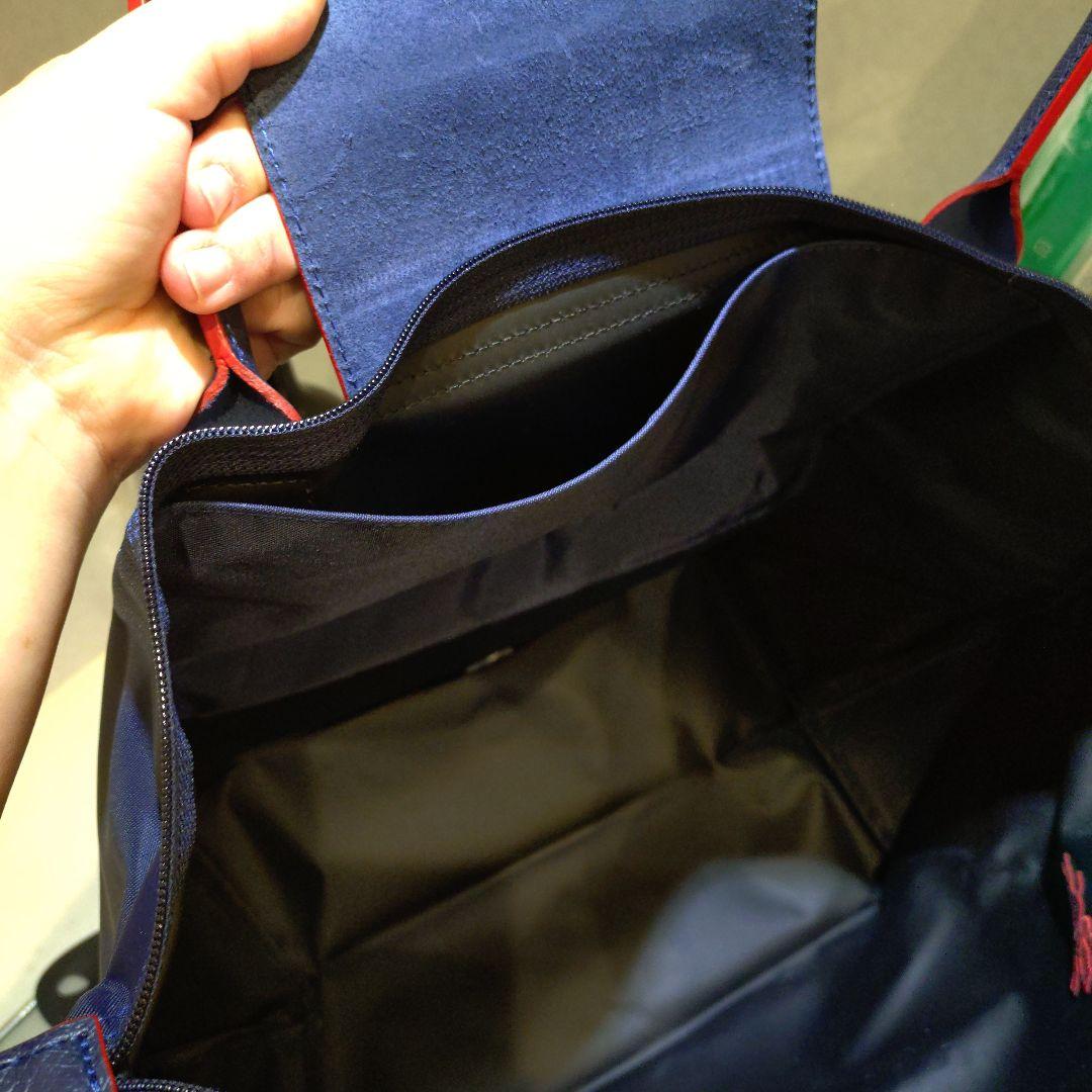 美品ロンシャン70周年記念★ネイビートートバッグ