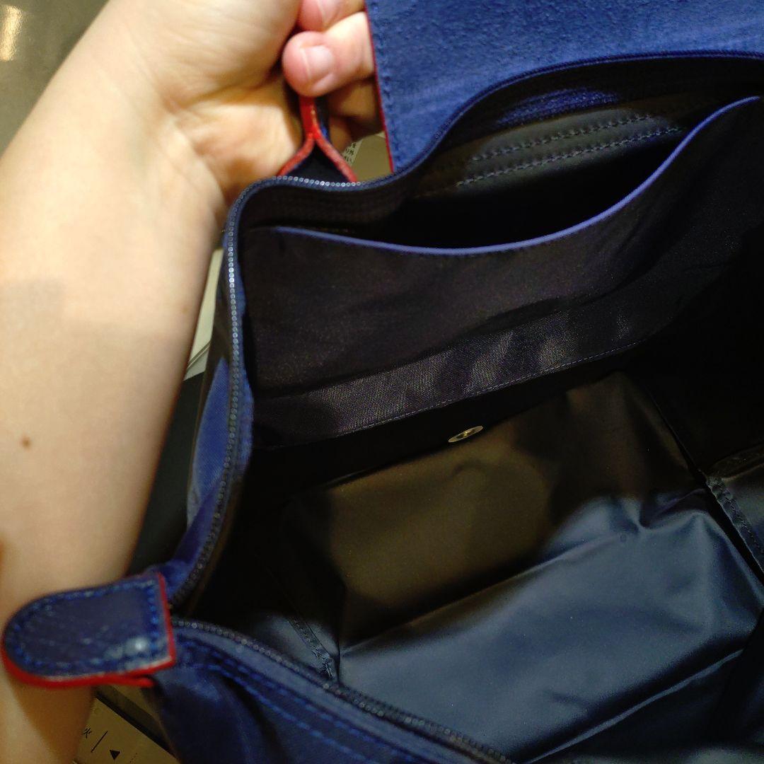 美品ロンシャン70周年記念★ネイビートートバッグ