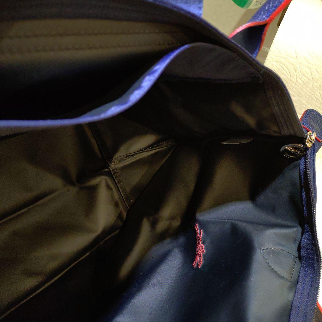 美品ロンシャン70周年記念★ネイビートートバッグ