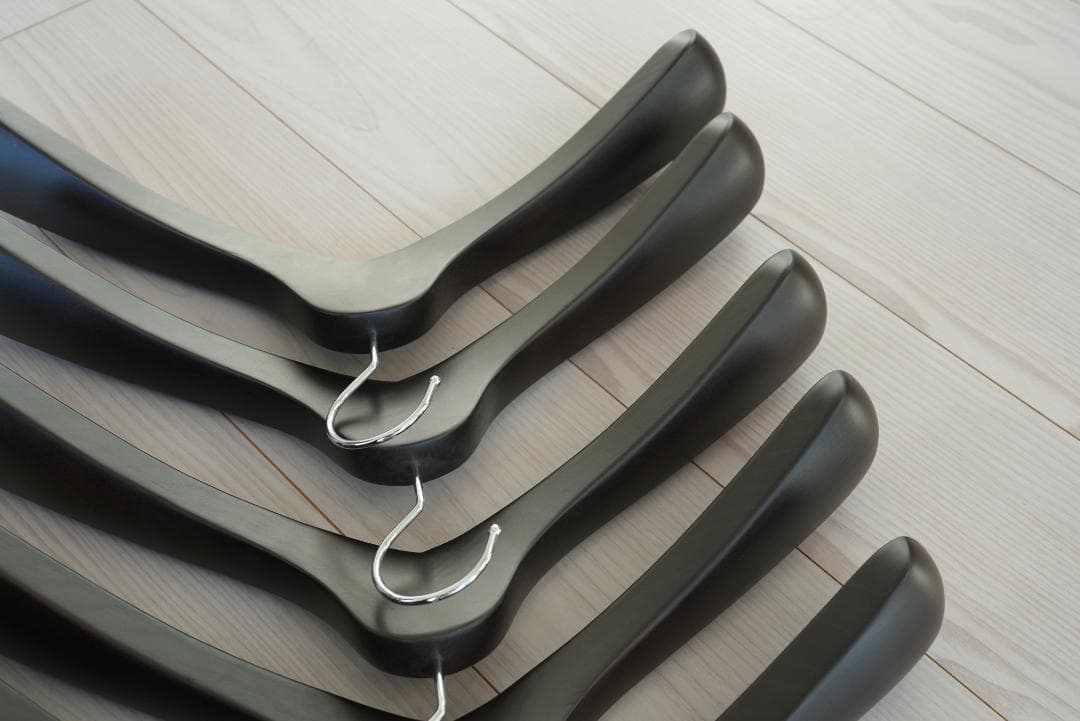 【NAKATA HANGER】5本組スモークブラウン SET-01N 430mm