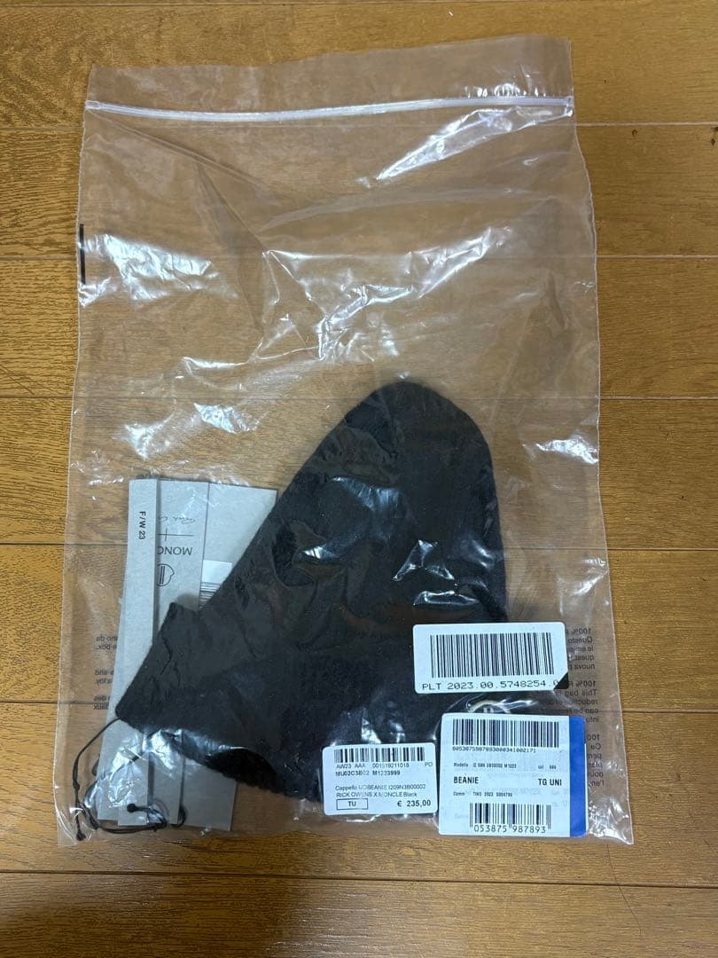 【MONCLER＋RICK OWENS】モンクレールリックオウエンスロゴビーニー