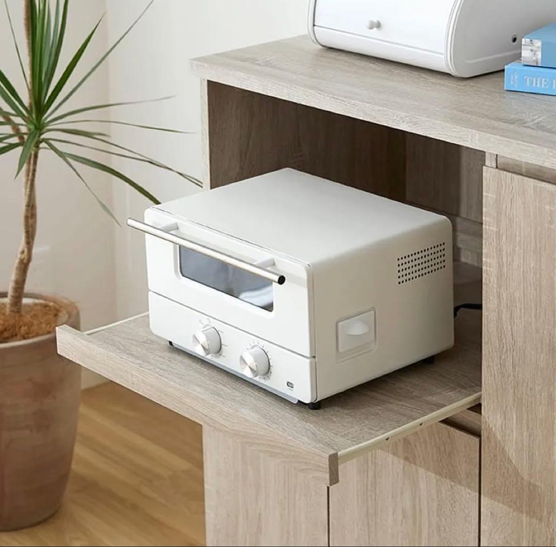 キッチンカウンター ミドルタイプ スライド収納付き コンセント付き Lowya