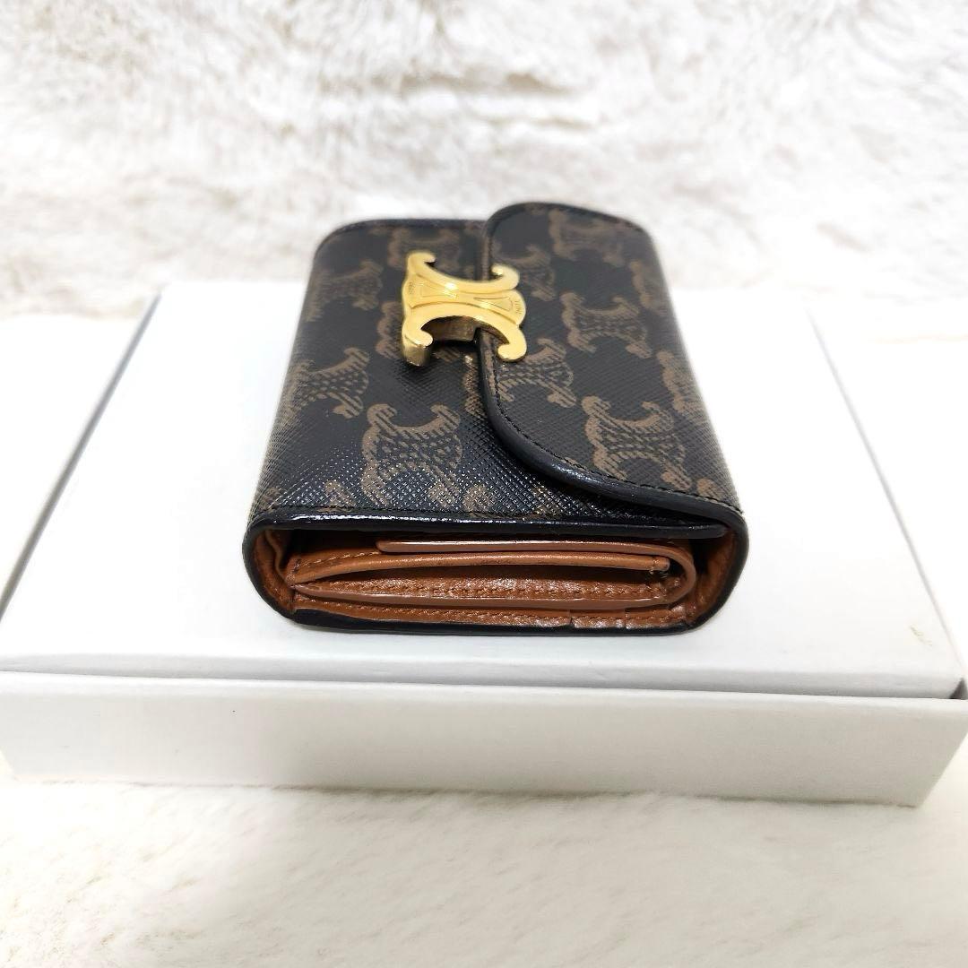 みかん✨極美品　正規品✨セリーヌ　三つ折り　トリオンフ　マカダム