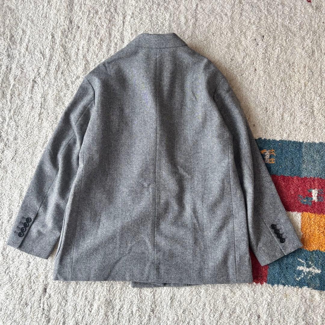 フレームワーク　ダブルブレストジャケット　ヘリンボーン　グレー　オーバーサイズ