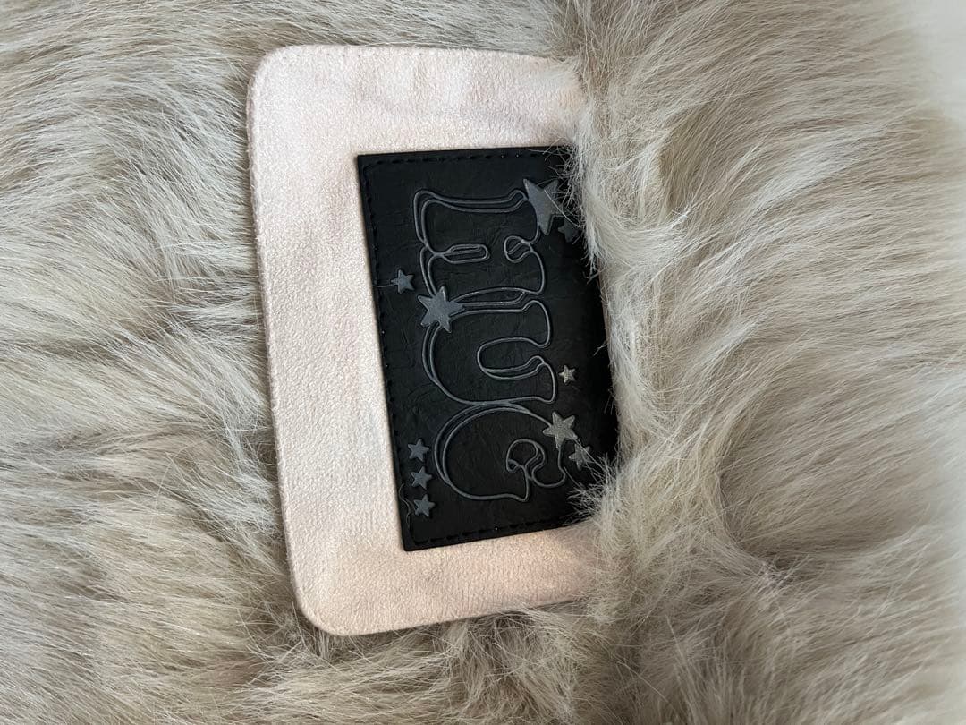 Hugyourskin ファー付き ライトピンク ジャケット