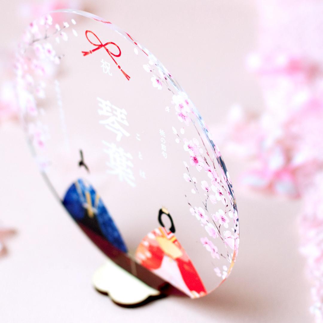 【ぶっちゃー】アクリルお雛様プレート3枚