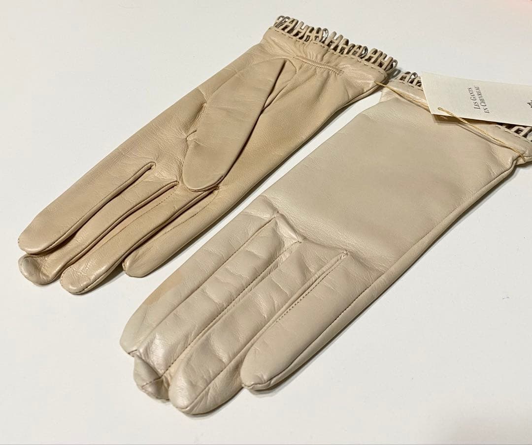 【訳あり】HERMES エルメス レザー　手袋 グローブ 新品未使用品 色焼け有