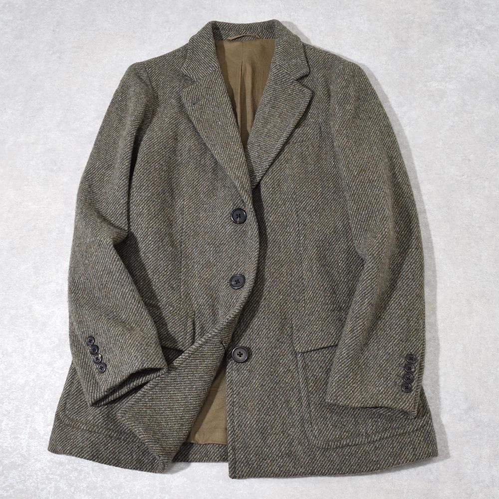 MARGARET HOWELL ウール ツイードジャケット 3B ボックス型