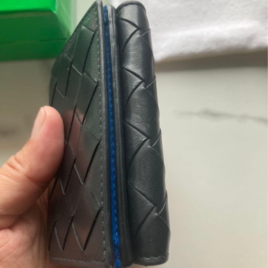 ボッテガヴェネタ　三つ折り財布　マキシイントレチャート　コンパクトウォレット