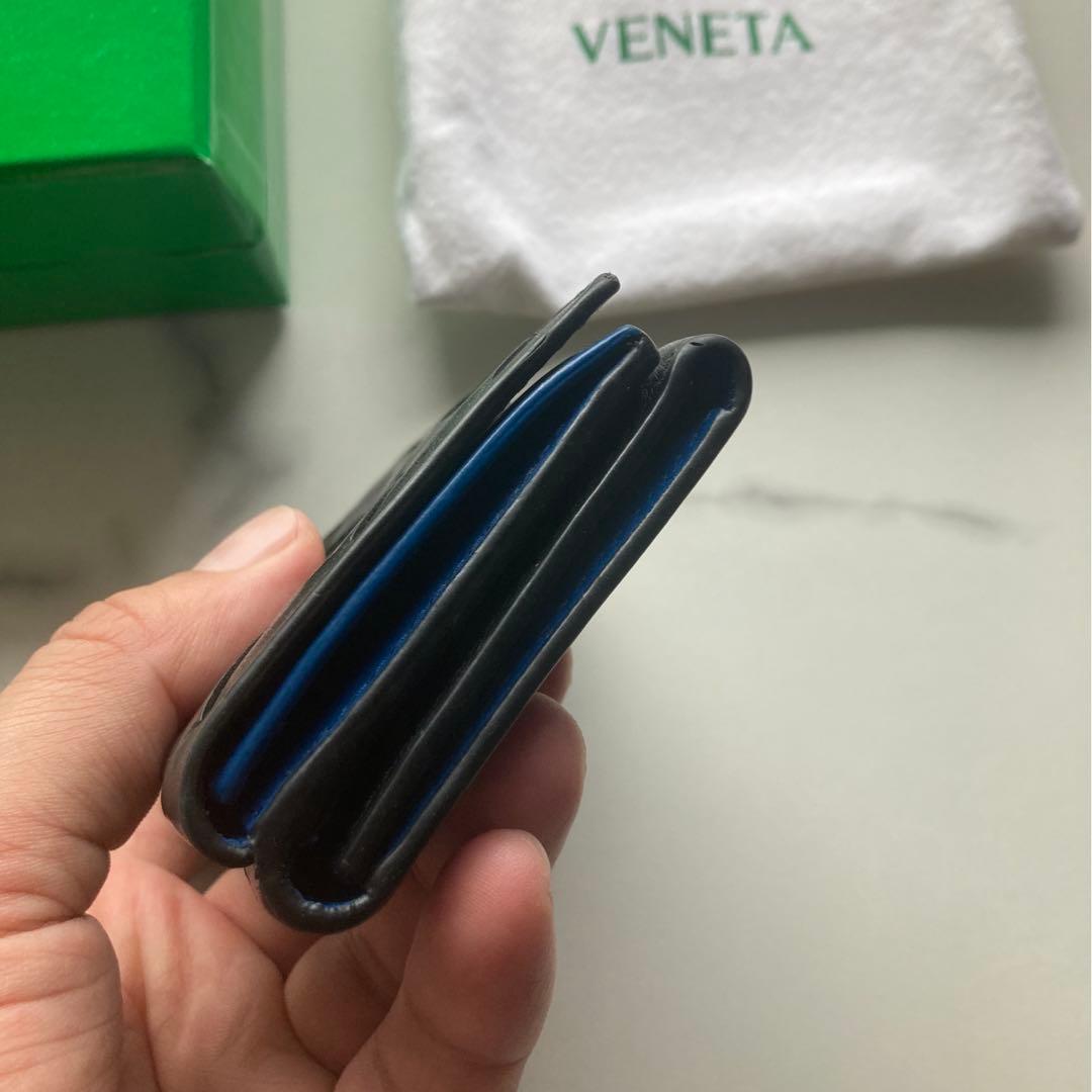 ボッテガヴェネタ　三つ折り財布　マキシイントレチャート　コンパクトウォレット