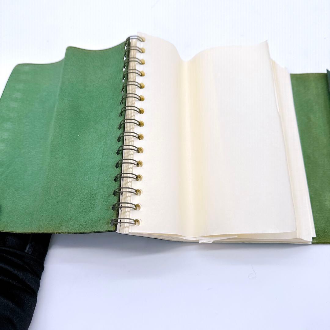 入手困難 HERMES エルメス カイエルーレ ロール手帳カバー メモ帳 レザー