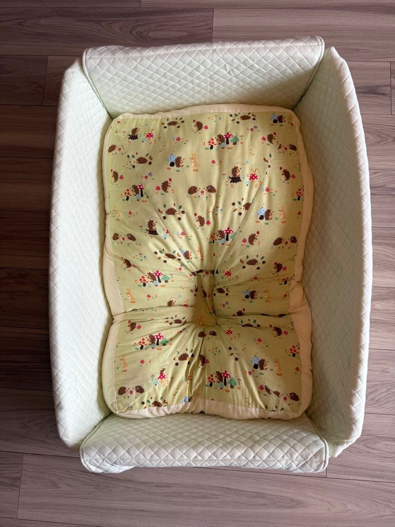 天使の寝床andまるまる育児一式　ベビー布団セット ミントグリーン 花柄